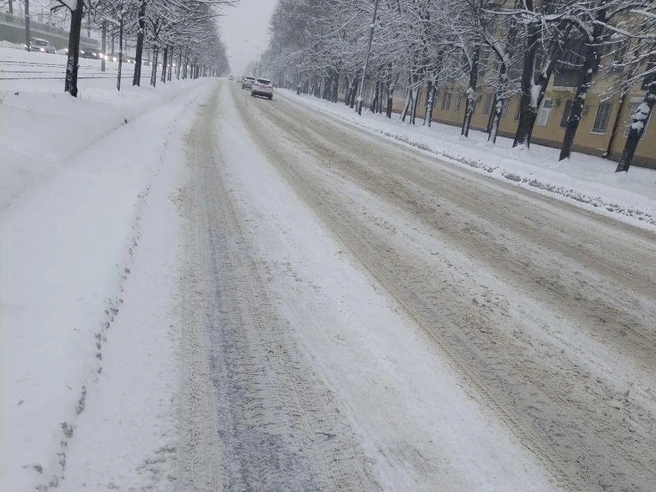 Вот такой утром был выезд из города | Источник: МЦУ Краснодар / комментарии / T.me
