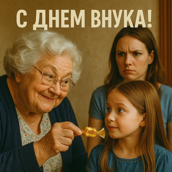 день внука, открытки бабушек и дедушек и внуков, день внучат, открытка с днем внука, взрослого внука с днем, день внуков пожелания, с днем внуков открытки поздравления, день внуков открытки бесплатно, день внуков открытки скачать | Источник: theDay/DALL-E