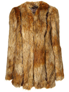 Шуба из искусственного меха TopShop