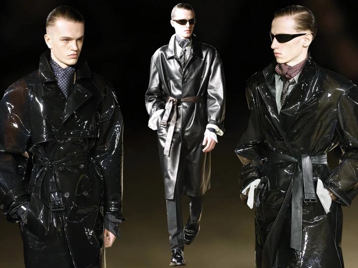 Оверсайз уходит, возвращается линия: стильные приемы с мужского показа Saint Laurent