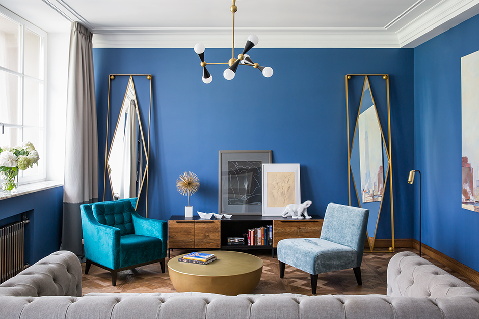 Как сделать, чтобы синий цвет в интерьере выглядел дорого: 24 стильных решения