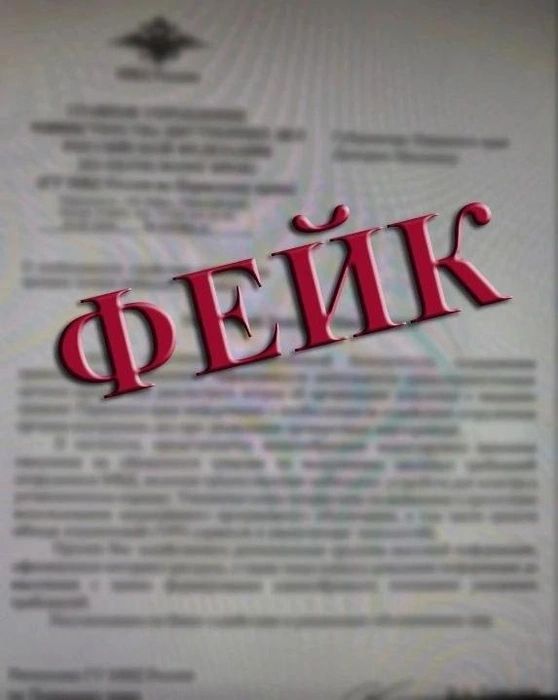 В полиции призывают не верить фейковым документам | Источник: пресс-служба ГУ МВД по Пермскому краю