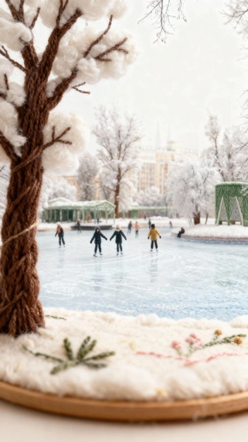 Каток в парке «Изумрудный» | Источник: Евгений Кураков