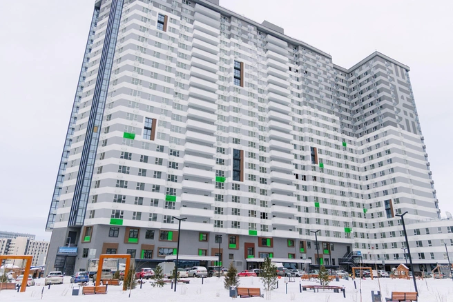 В жилом комплексе пятый дом сдан, шестой&nbsp;— строится и станет финальным в проекте | Источник: «Западный луч»