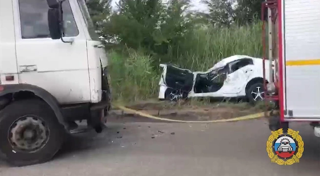 Водитель Kia не дожил до приезда медиков | Источник: Госавтоинспекция Волгоградской области