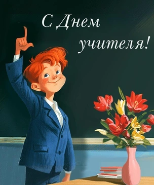Картинки, открытки, поздравления с Днем учителя в 2026 году в России