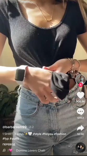 Как сделать из старой футболки модный мастхэв — лайфхак из TikTok