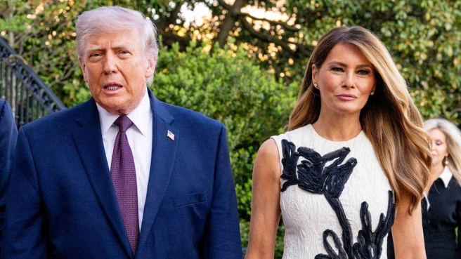 Мелания Трамп не пришла на свадебный вечер пасынка. | Источник: MEGA
