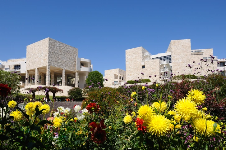 Музей и культурный центр Getty Center в Лос-Анджелесе. Проект Ричарда Мейера. | Источник: Getty Images