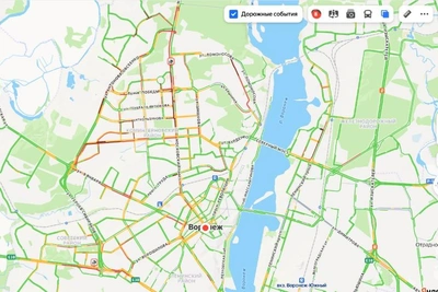 Ледяной дождь вызвал в Воронеже пробки в 8 баллов