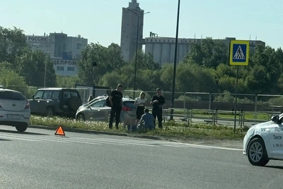 На Университетской Набережной снова сбили самокатчика