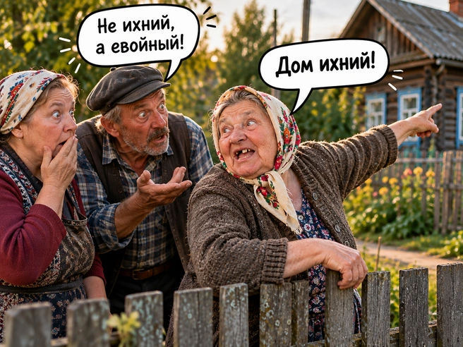Слово «ихний» существует в русской речи несколько столетий, хотя литературной нормой так и не стало | Источник: GPT