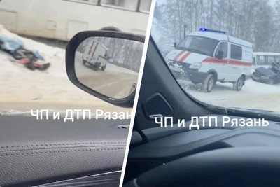 ДТП с автобусом Рязань-Кораблино попало на видео