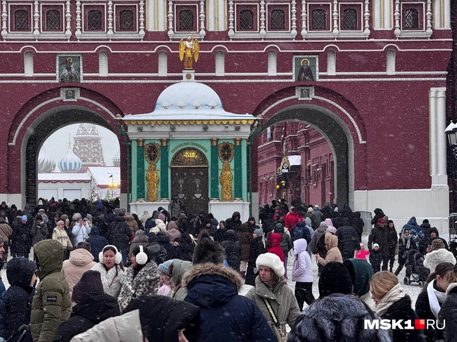 Толпы при входе на Красную площадь | Источник: Дмитрий Толстошеев / MSK1.RU