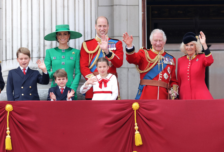 Королевская семья на Trooping the Color в 2023 году