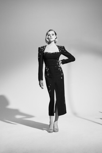 Монохром и эпоха 40-х: Ulyana Sergeenko Haute Couture 2021