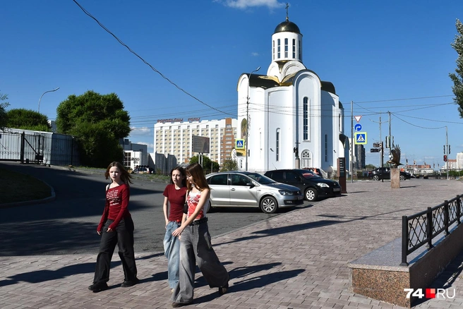 В центре Кургана много молодежи | Источник: Артем Краснов / 74.RU