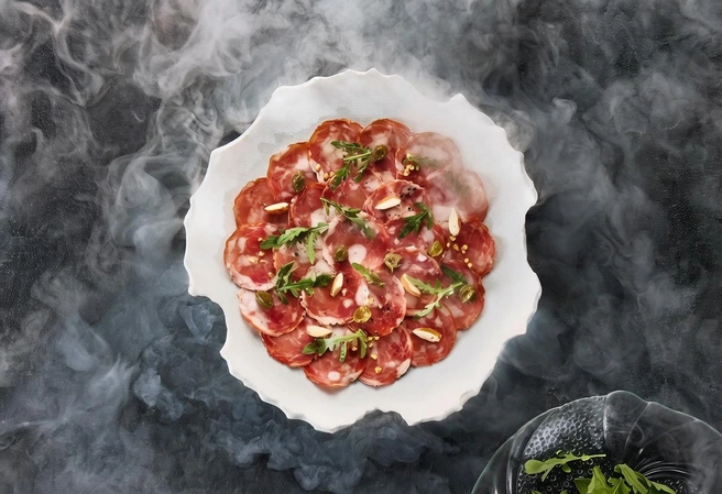 Продукция «Таврия» изготавливается из отборного мяса и специй. Это залог безупречного вкуса и высочайшего качества | Источник: «Таврия»