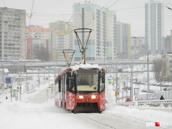Трамваи вновь будут возить пассажиров между Балатово и центром Перми | Источник: Кирилл Хафизов / 59.RU