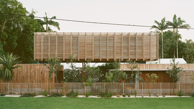 Дом с деревянным фасадом в Австралии