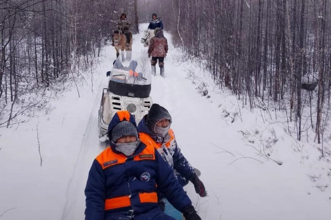 Спасатели ищут охотника | Источник: spas-sakha.ru / press-center