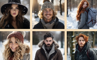 Тест: выберите то, что вас больше всего радует зимой, а нейросеть нарисует ваш портрет
