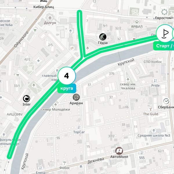 Забег на 4,2 километра | Источник: reg.greenmarathon.sberbank.ru