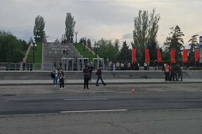 Закрытие Мамаева кургана 7 мая в Волгограде