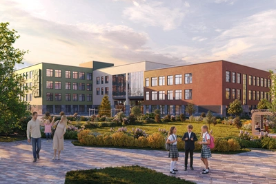 Школа на 920 мест в Лаголово: амфитеатры и студия звукозаписи