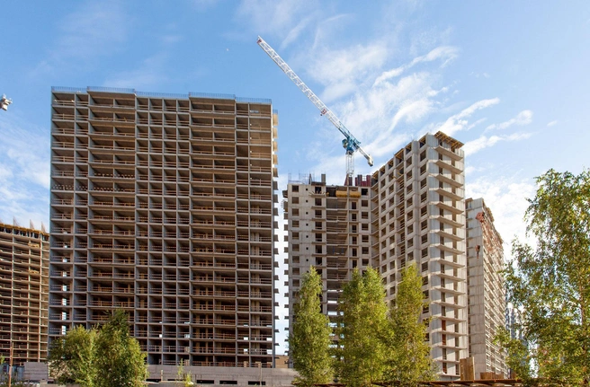 В Красносельском районе «Лидер Групп» завершает монолитные работы в доме с библиотекой | Источник: ООО «Лидер Групп»