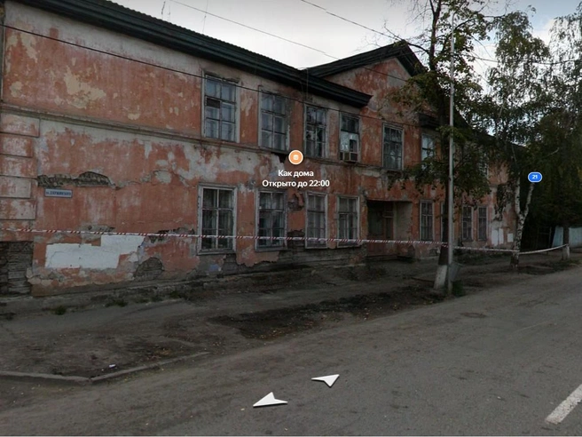 Депрессивную каменную двухэтажку восстанавливать не стали | Источник: yandex.ru