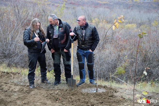 Высадка происходила на склоне Мамаева кургана, у мемориального кладбища | Источник: Константин Завриков / V1.RU