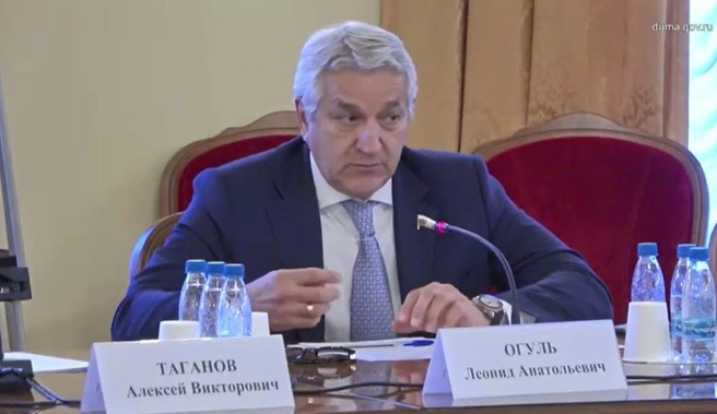 Депутат Леонид Огуль | Источник: трансляция Госдумы / duma.gov.ru