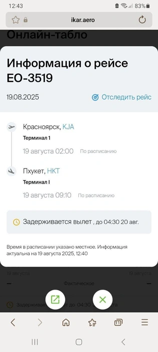 Красноярка ждет свой рейс уже больше суток  | Источник: Читатель NGS24.RU 