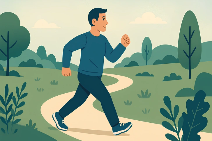 Что такое brisk walking, или Как бодрая ходьба поможет вам похудеть лучше бега | Источник: Midjourney