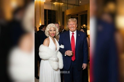 Ники Минаж высмеяли за AI-фото с Трампом