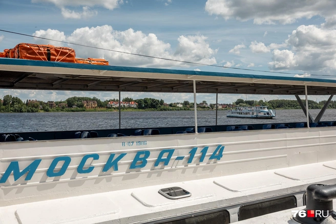 Пассажирский речной теплоход «Москва-114» | Источник: Александр Куренной / 76.RU