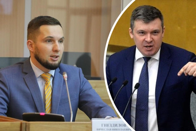 Слева Вячеслав Гнездилов, справа Андрей Андрейченко | Источник: ЛДПР