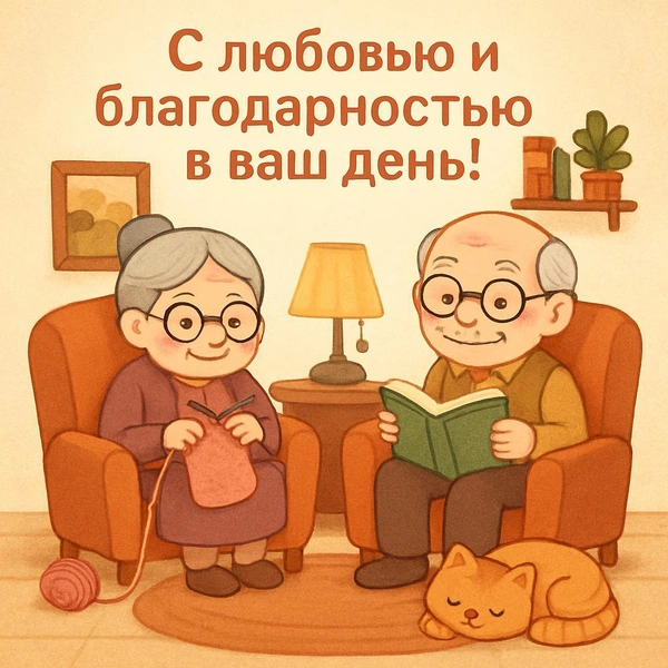 открытки с днем бабушек и дедушек бесплатно, поздравления с днем бабушек и дедушек открытки, скачать открытку с днем бабушек и дедушек, красивые открытки с днем бабушек и дедушек, открытка с днем бабушек и дедушек, с днем бабушек и дедушек картинки | Источник: theDay/DALL-E