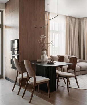 Гармония трапеции: квартира 70 м² в Санкт-Петербурге с продуманной подсветкой