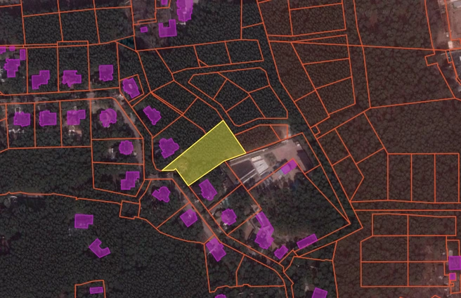 Участок находится возле дороги | Источник: Спутник Google / map.ru