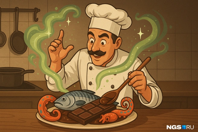 Гастрономическая эклектика встречается как в высокой кухне, так и на полках супермаркетов | Источник: Сергей Уланов / NGS.RU