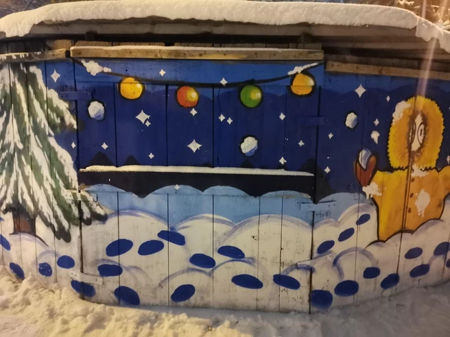 Процесс росписи занял три дня. | Источник: Ирина Каменева