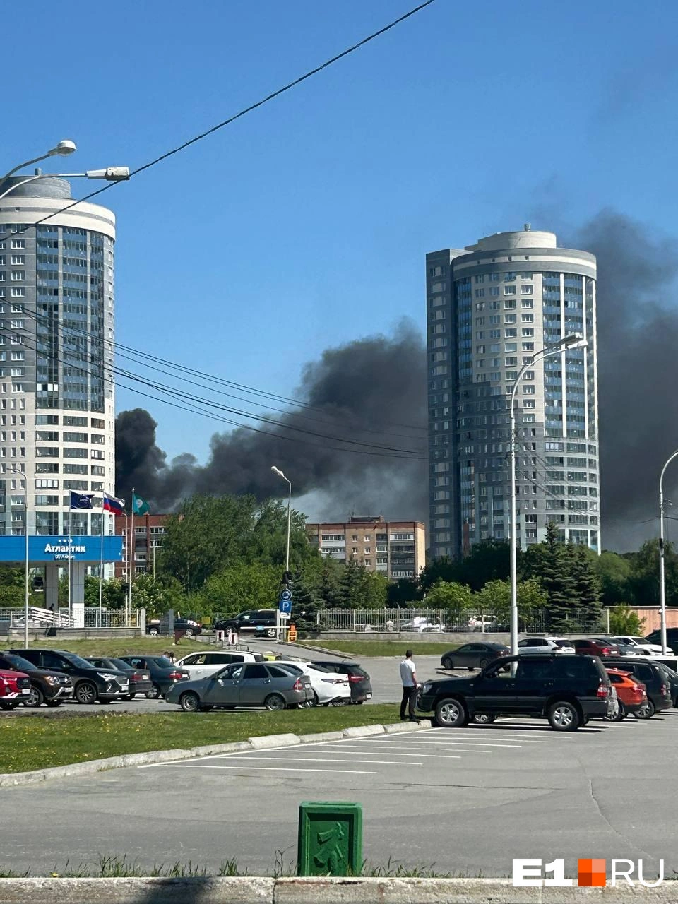 Пожар видно издалека | Источник: читатель E1.RU