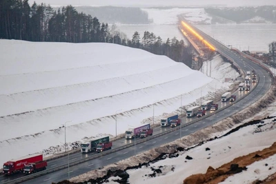 В Башкирии из-за непогоды перекрыли трассу