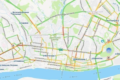 Snowfall paralyzes Volgograd with 10-point traffic jams