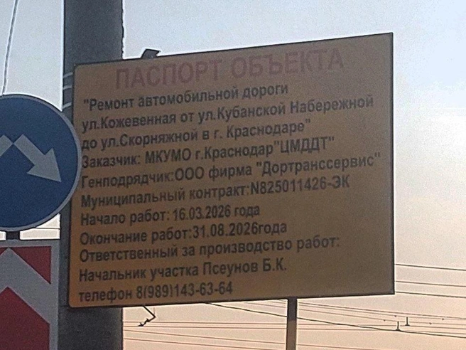 Паспорт объекта | Источник: Екатерина Железнова / 93.RU