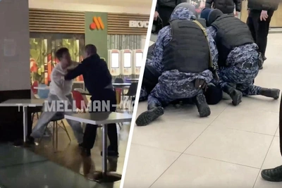 Ryazan Mall Brawl: Guard Attacked with Bottle, Knife