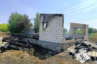Женщина пострадала при пожаре в селе Пущино под Рязанью