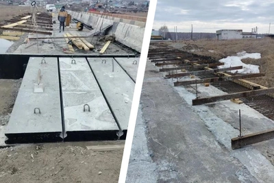 На трассе под Новосибирском ремонтируют мост через Изылы